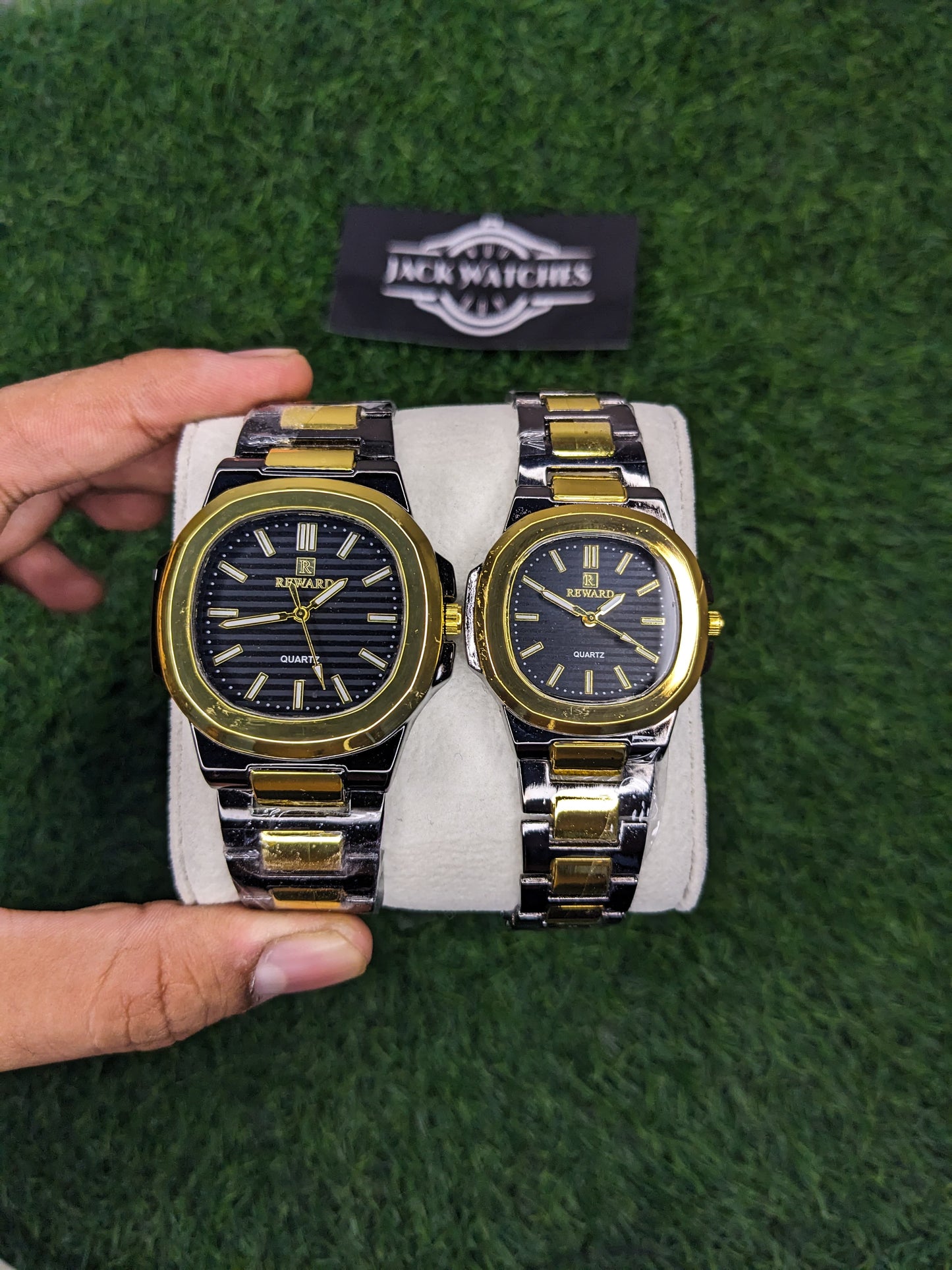 Reward's Two Tone Stainless Steel Couple Watches