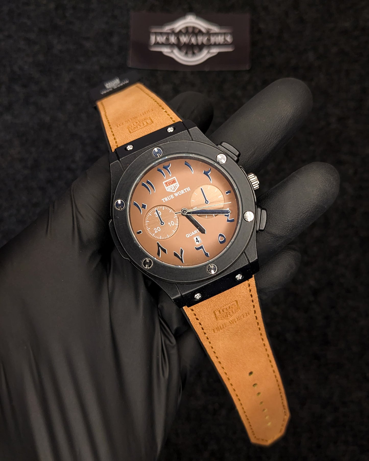 True Worth (Hublot Copy) - Orange Arabic Dial