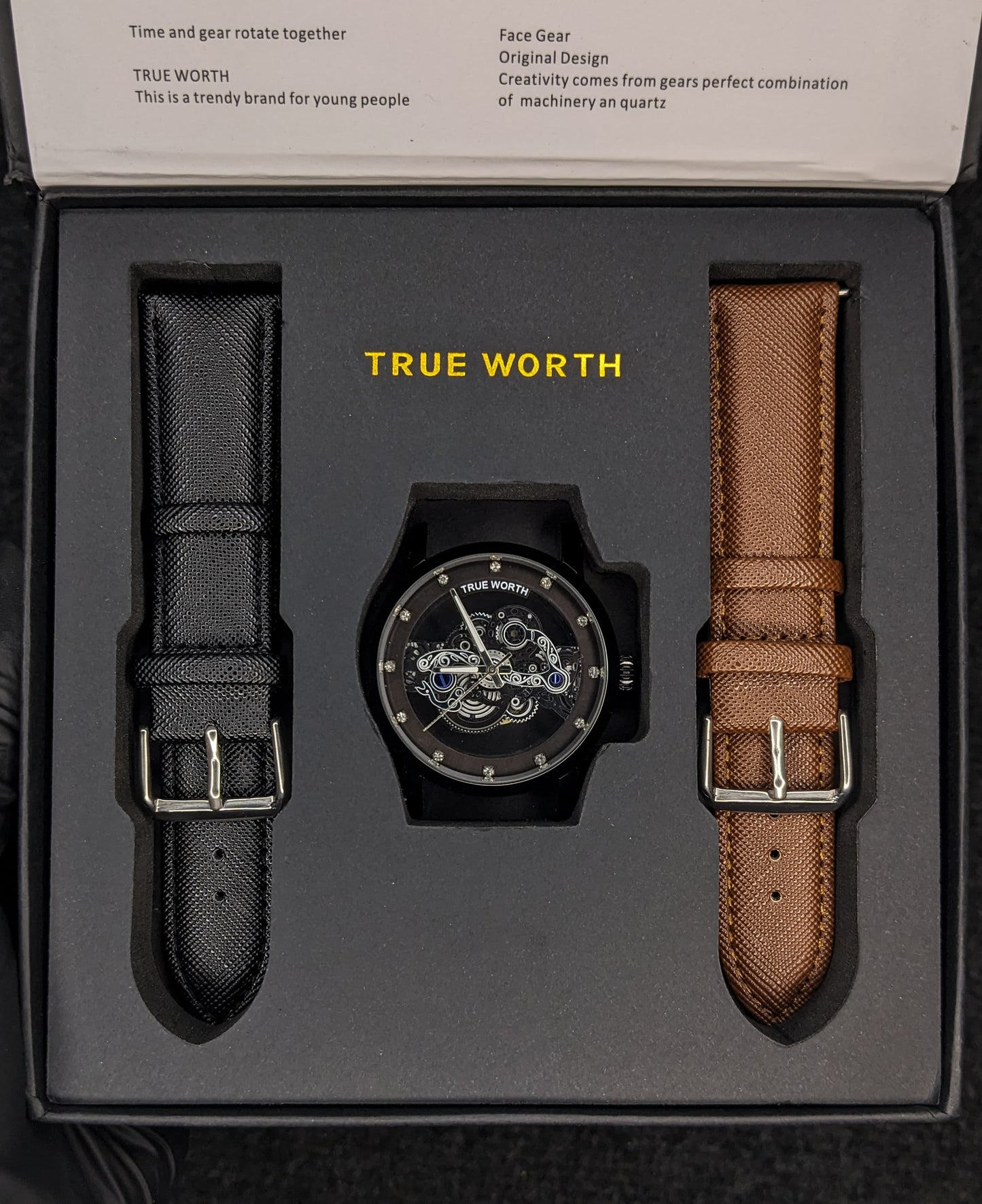 True Worth Face gear Skeleton - Black (Type 1)