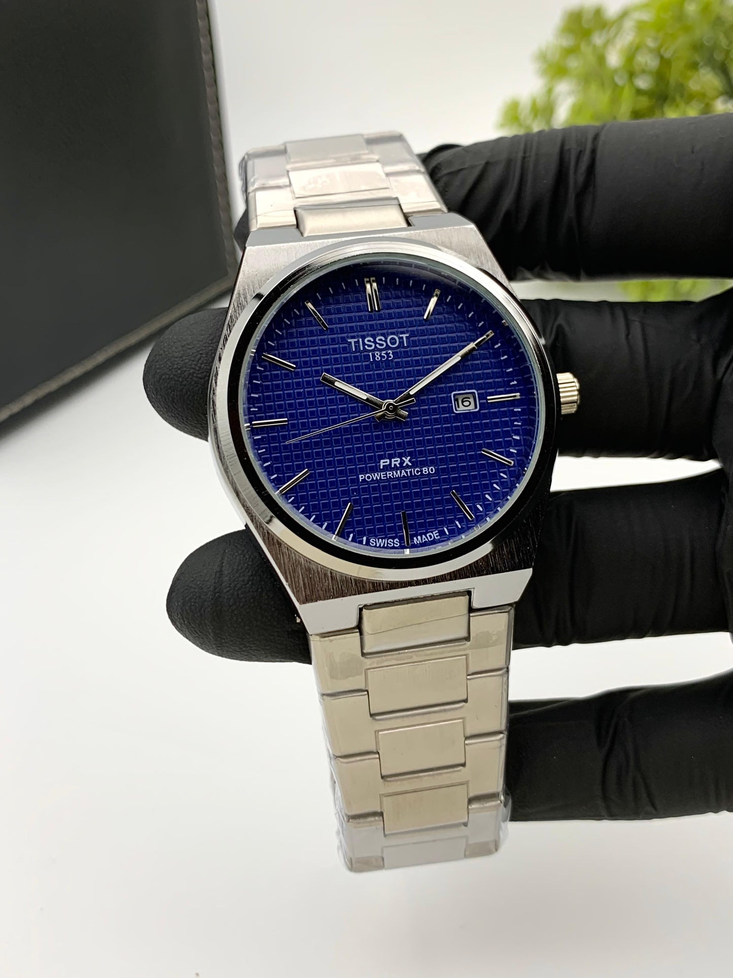 Tissot PRX Date Adjust - Blue