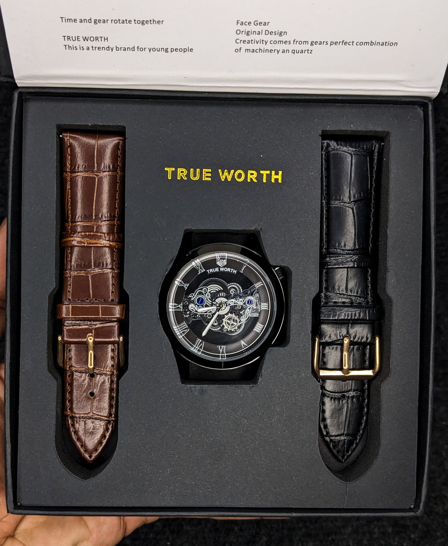 True Worth Face gear Skeleton - Black (Type 3)