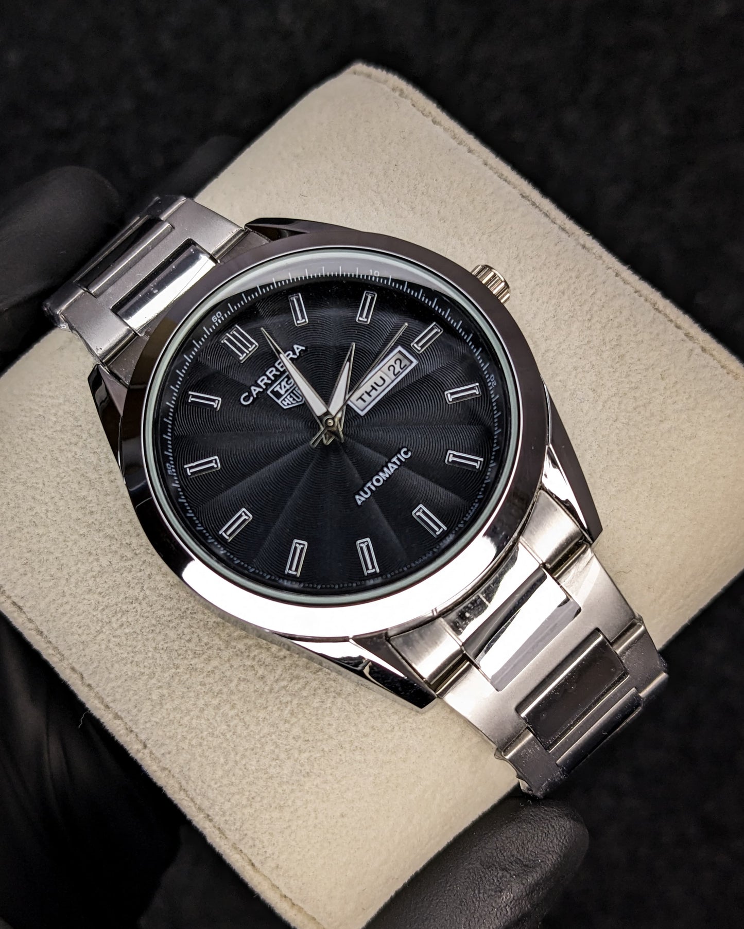 Tag Heuer Day & Date In Silver Color