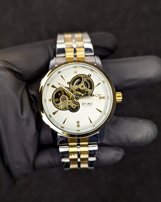 BYINO Automatic Watch - White Dial