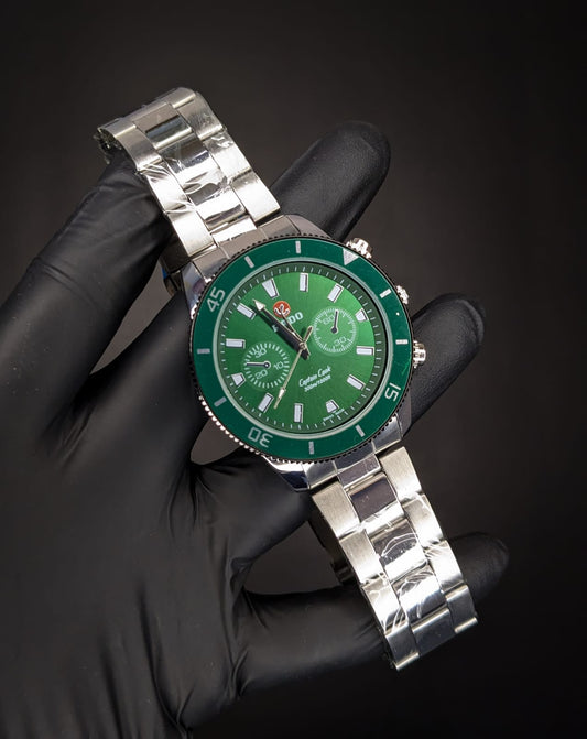 RDO Captain Cook With Rotating Bezel - Green