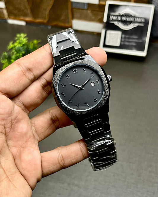 Full Black Arabic Aura Watch (Steel)