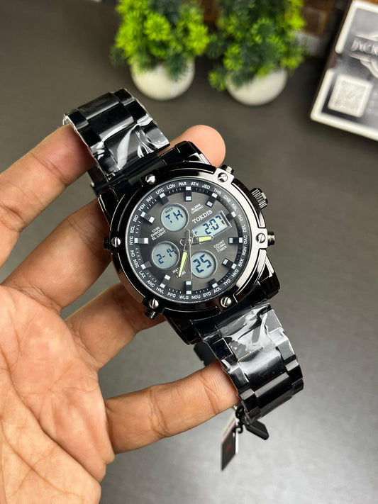 Tokdis Original Metal Sports Watch Black