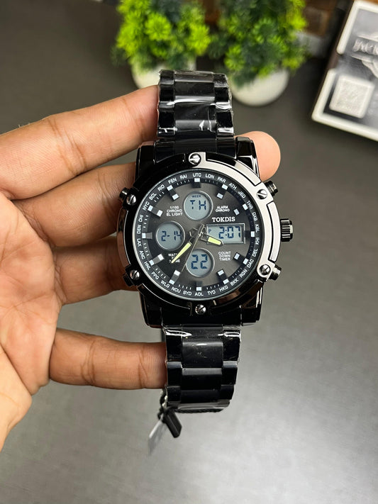 Tokdis Original Metal Sports Watch Black