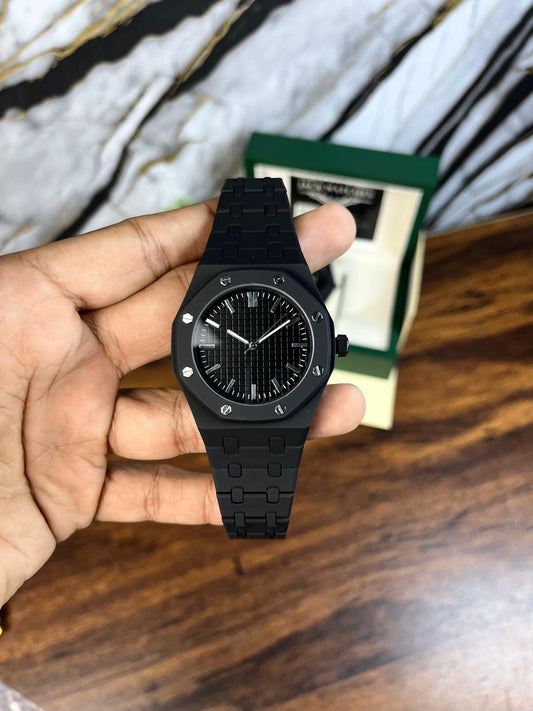 Full Black AP Style Fibre Watch