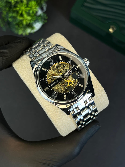 True Worth Roman Count Automatic Skeleton Watch