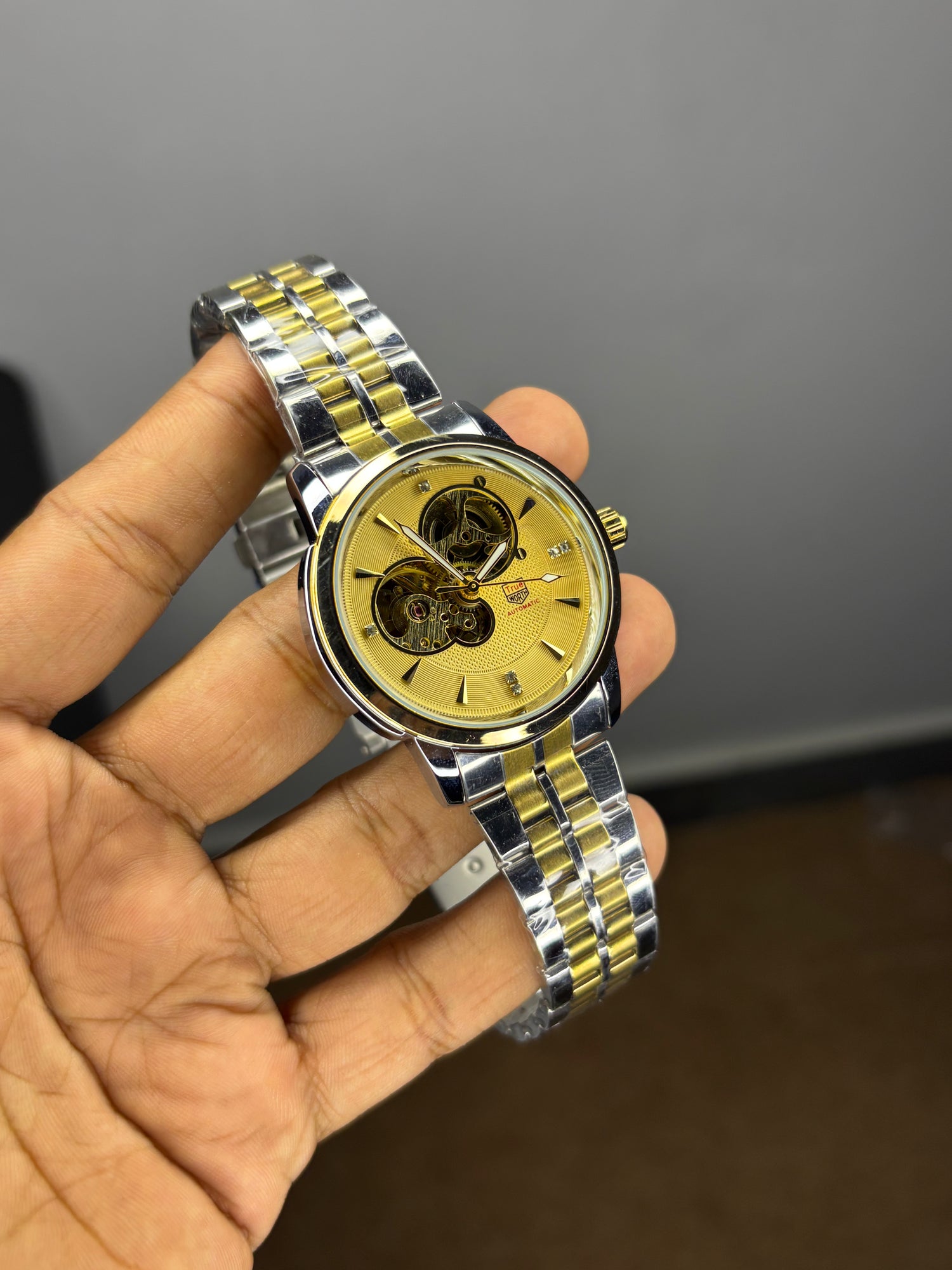 True Worth Automatic Skeleton Watch - R4053
