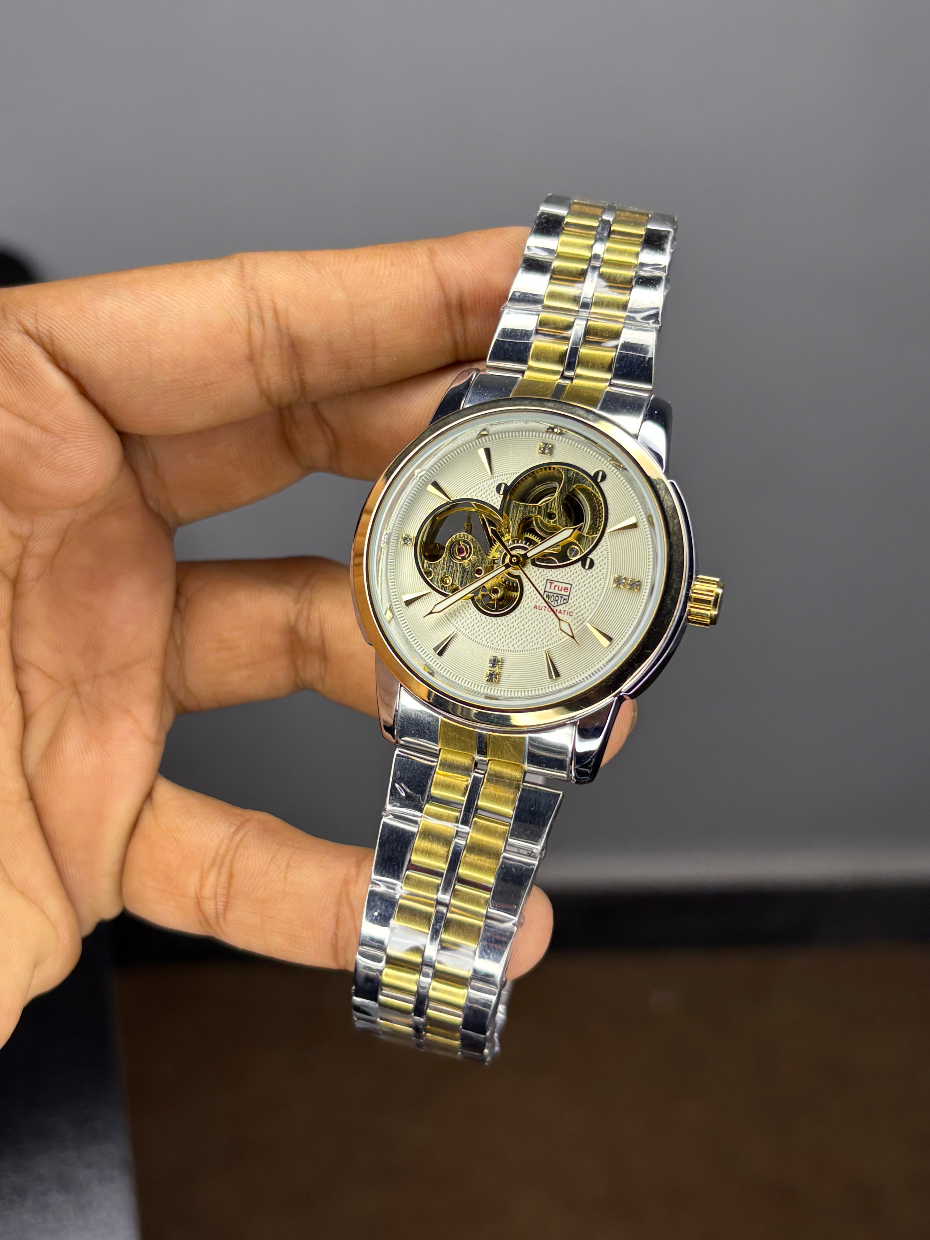 True Worth Automatic Skeleton Watch - R4053