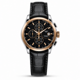 Tsot Leather Strap Chronograph Watch