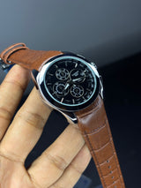 Tsot Leather Strap Chronograph Watch
