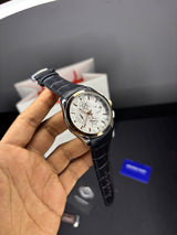 Tsot Leather Strap Chronograph Watch