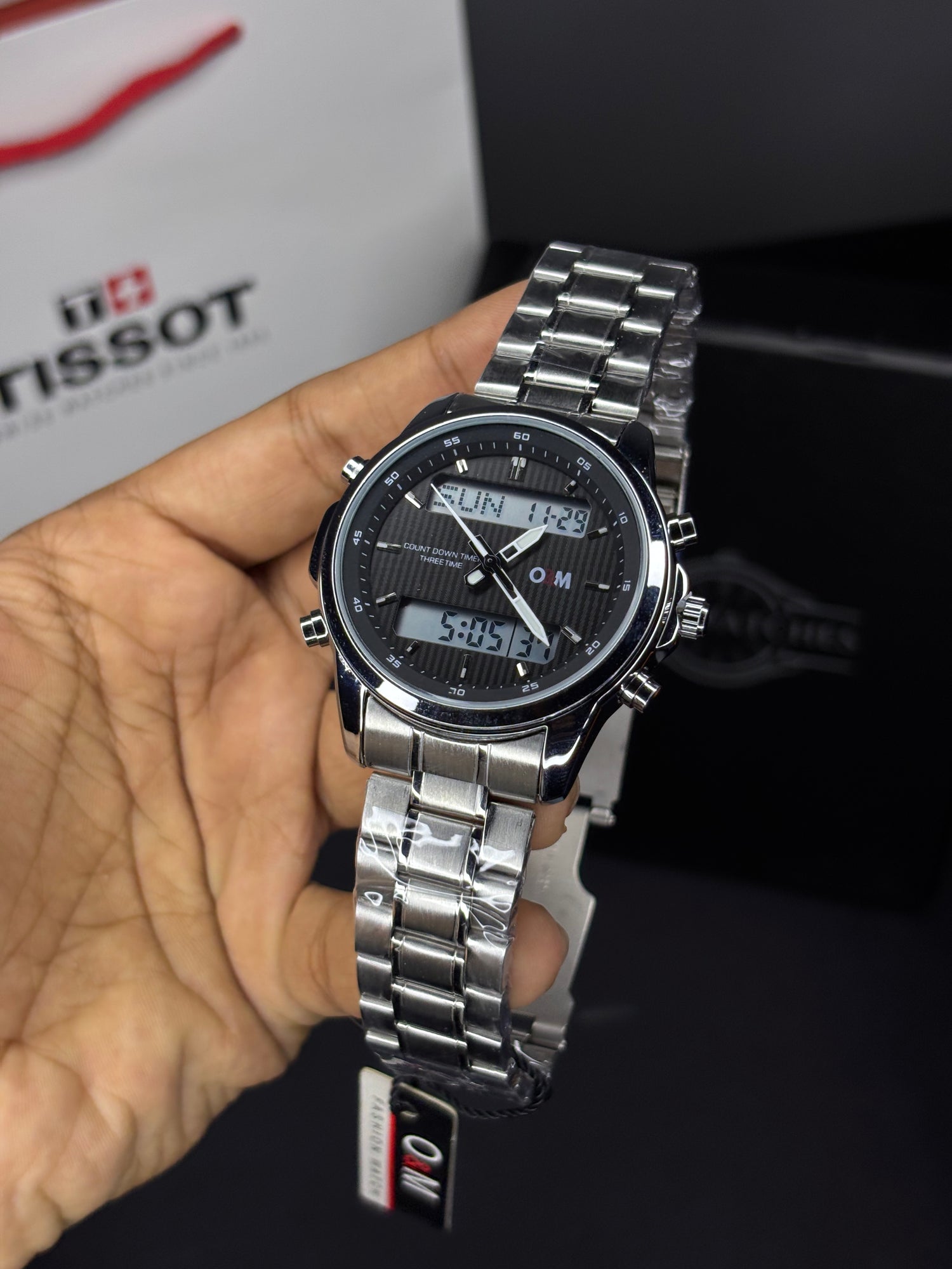 O&M Dual Time Watch