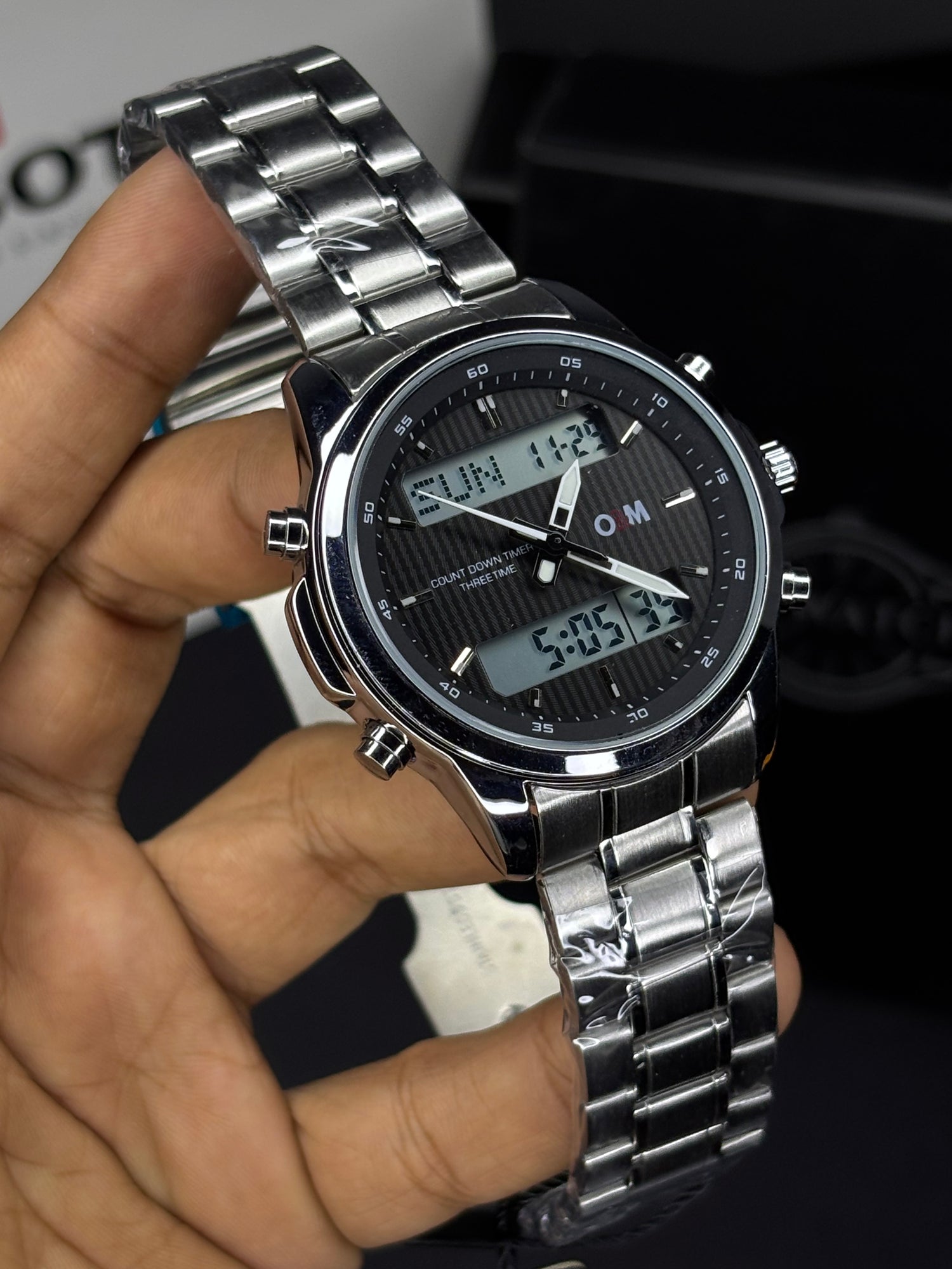 O&M Dual Time Watch