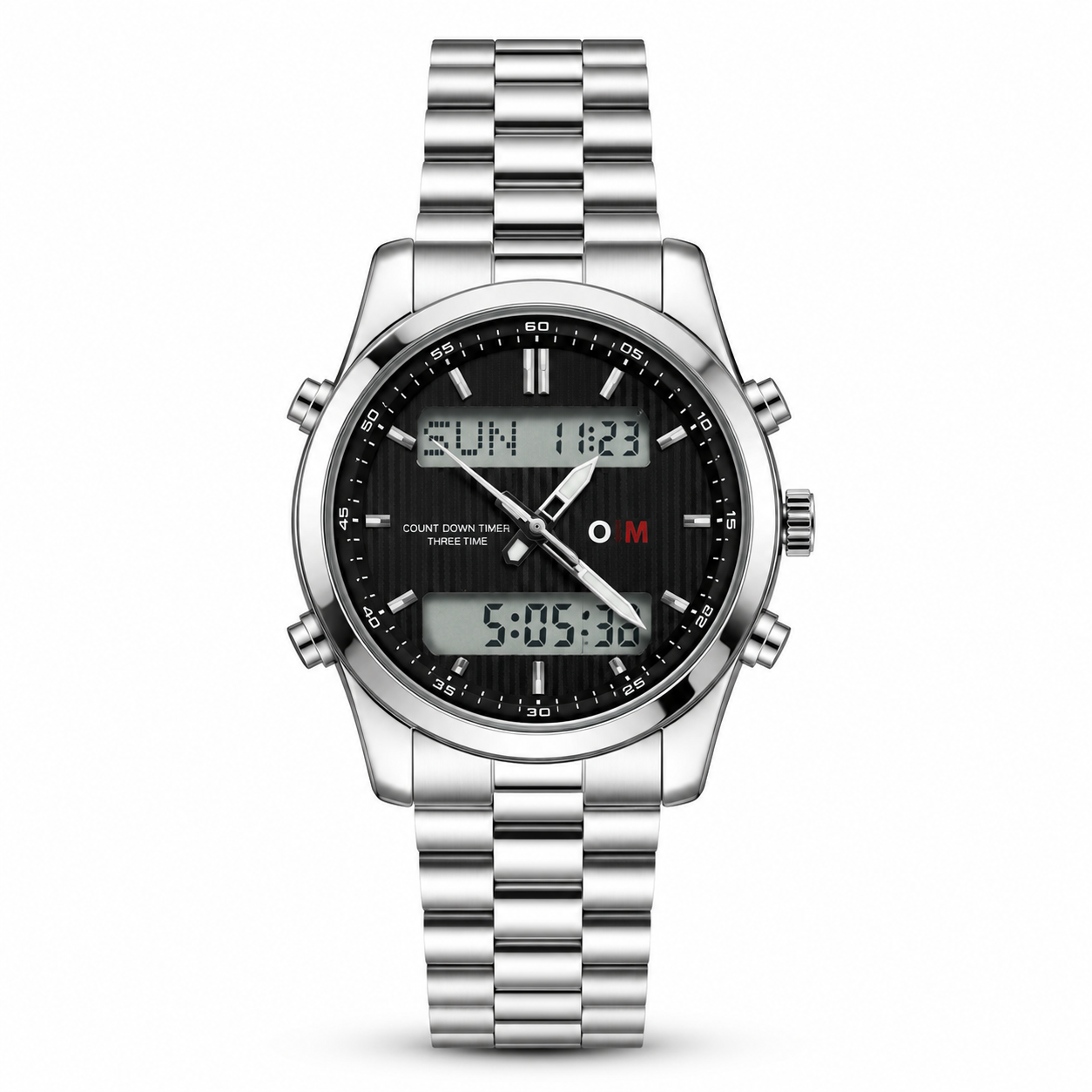 O&M Dual Time Watch