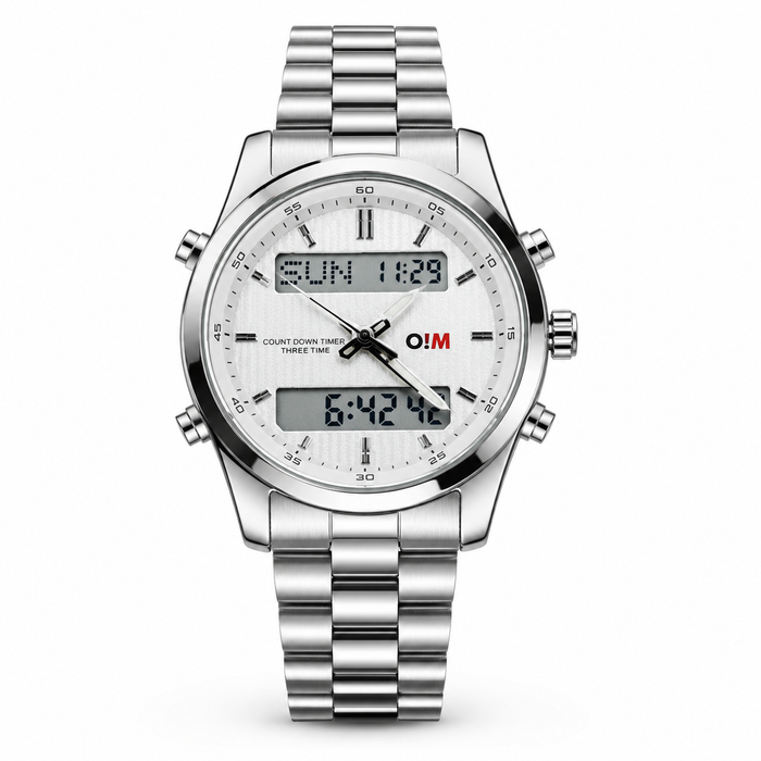 O&M Dual Time Watch