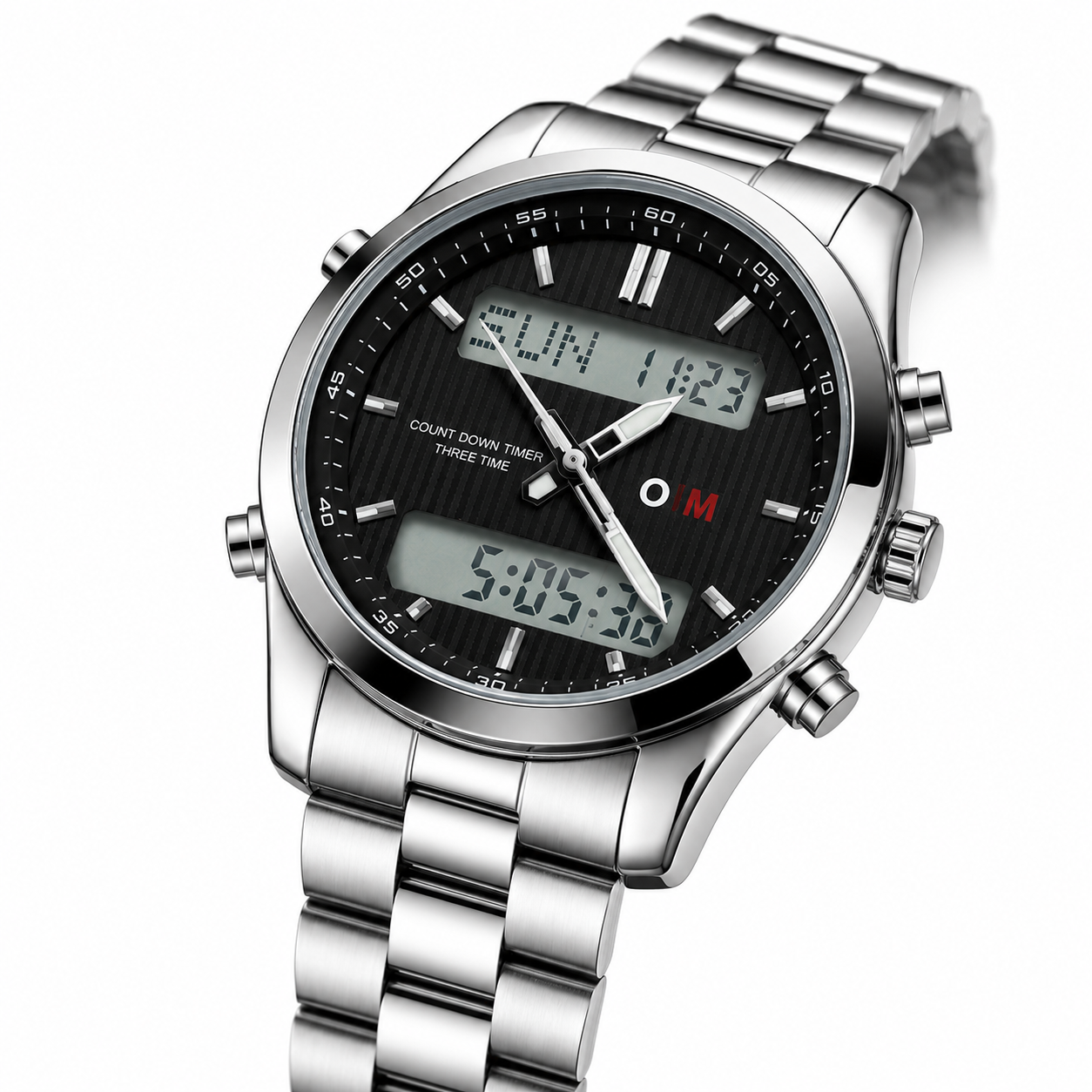 O&M Dual Time Watch