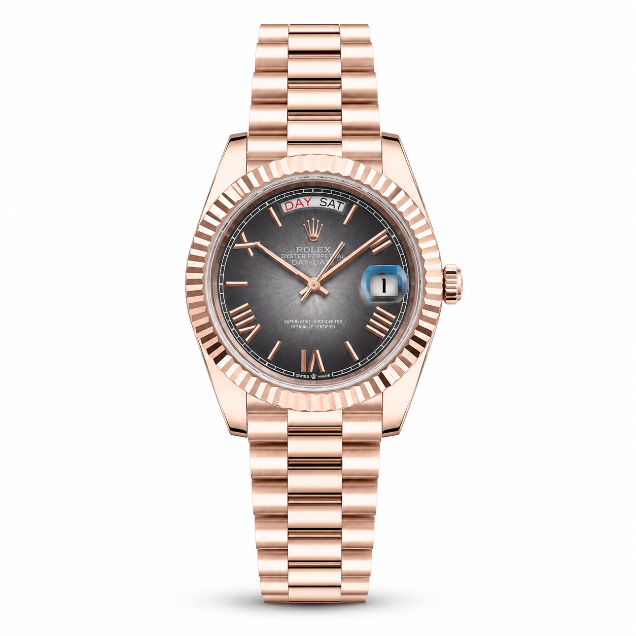 RLX Day-Date Automatic Rose Gold - Slate Ombré