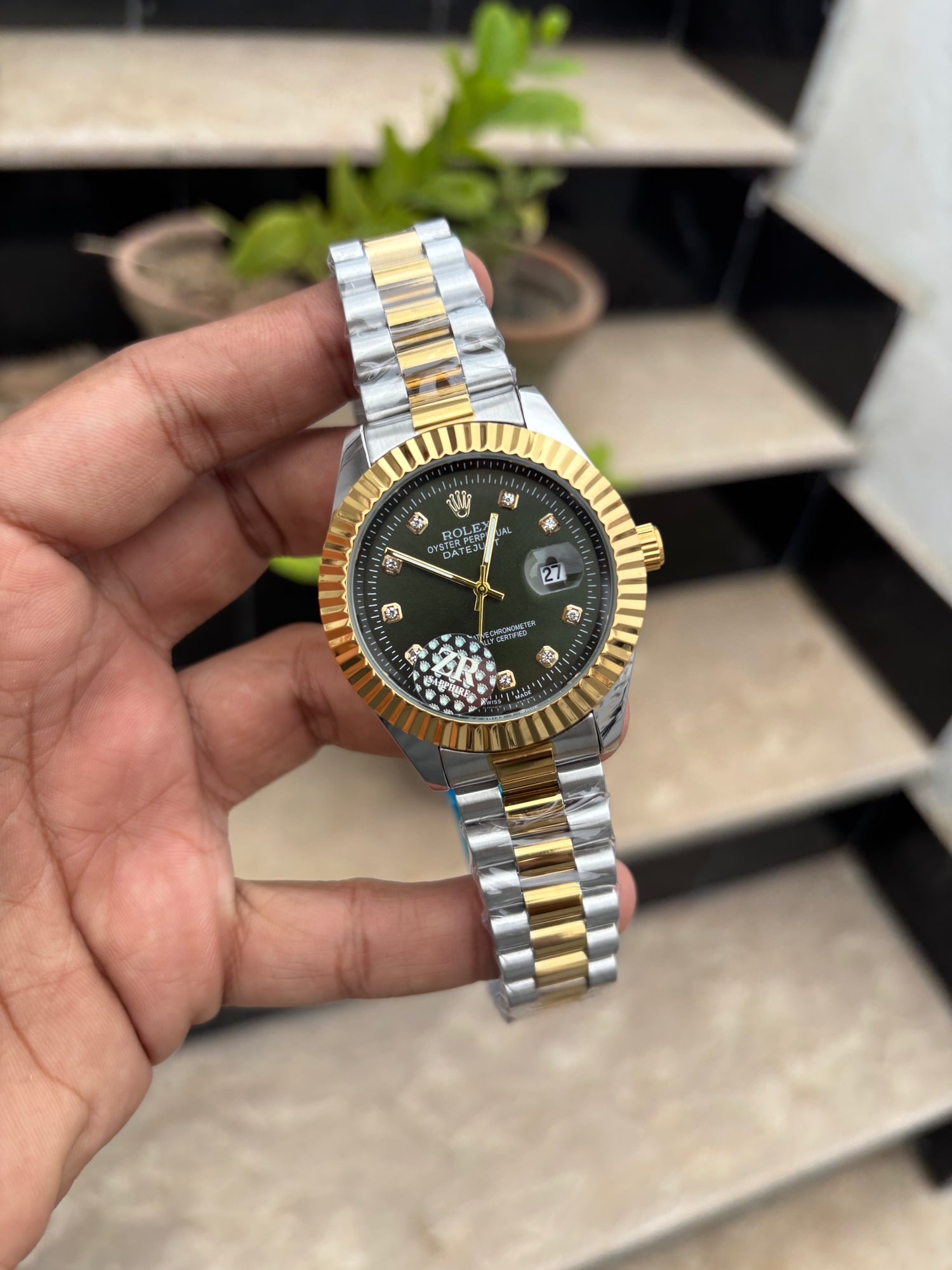 RLX Datjust President- Fluted Bezel - Two-Tone Semi-Auto (Quartz)