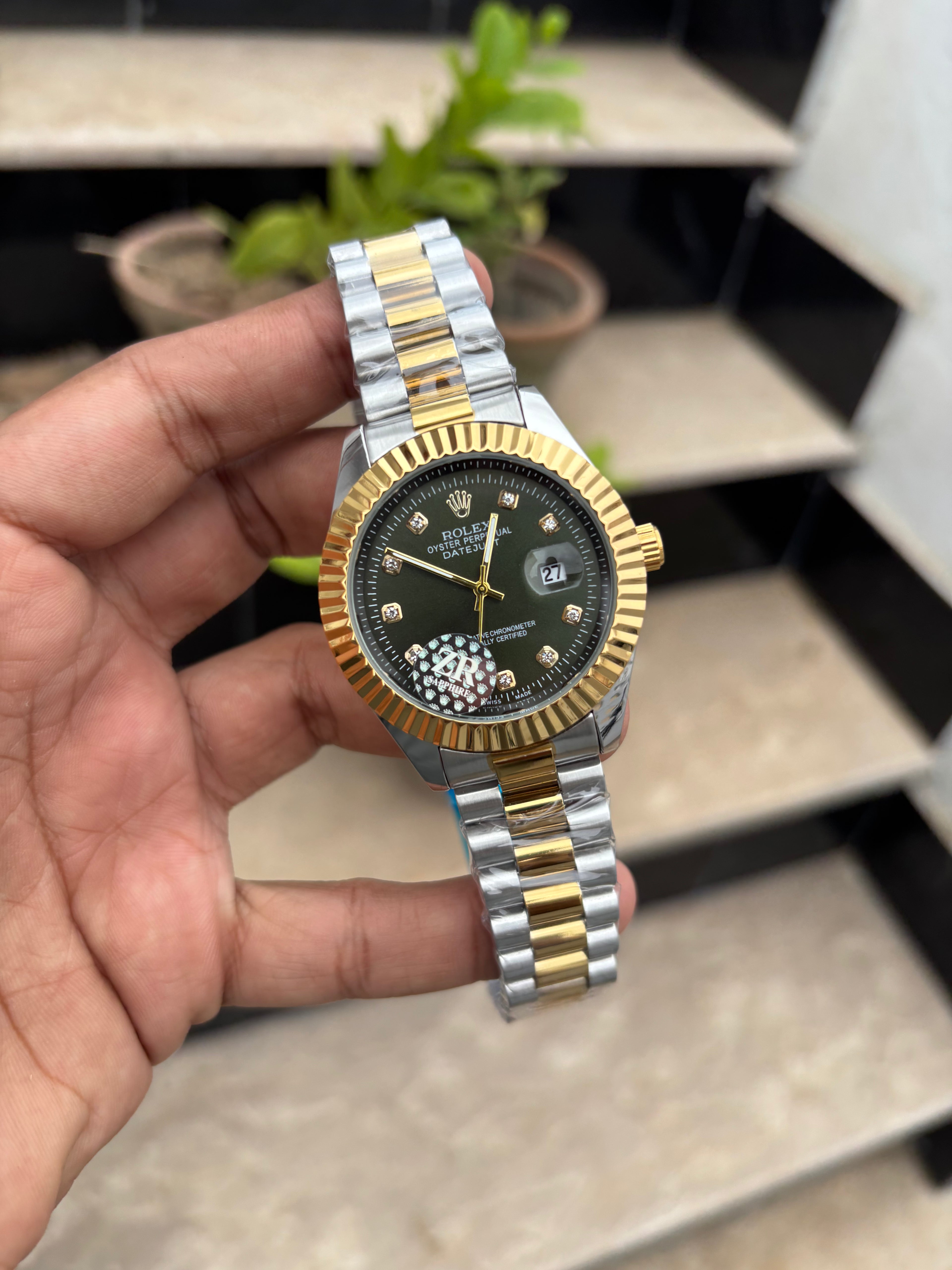 RLX Datjust President- Fluted Bezel - Two-Tone Semi-Auto (Quartz)