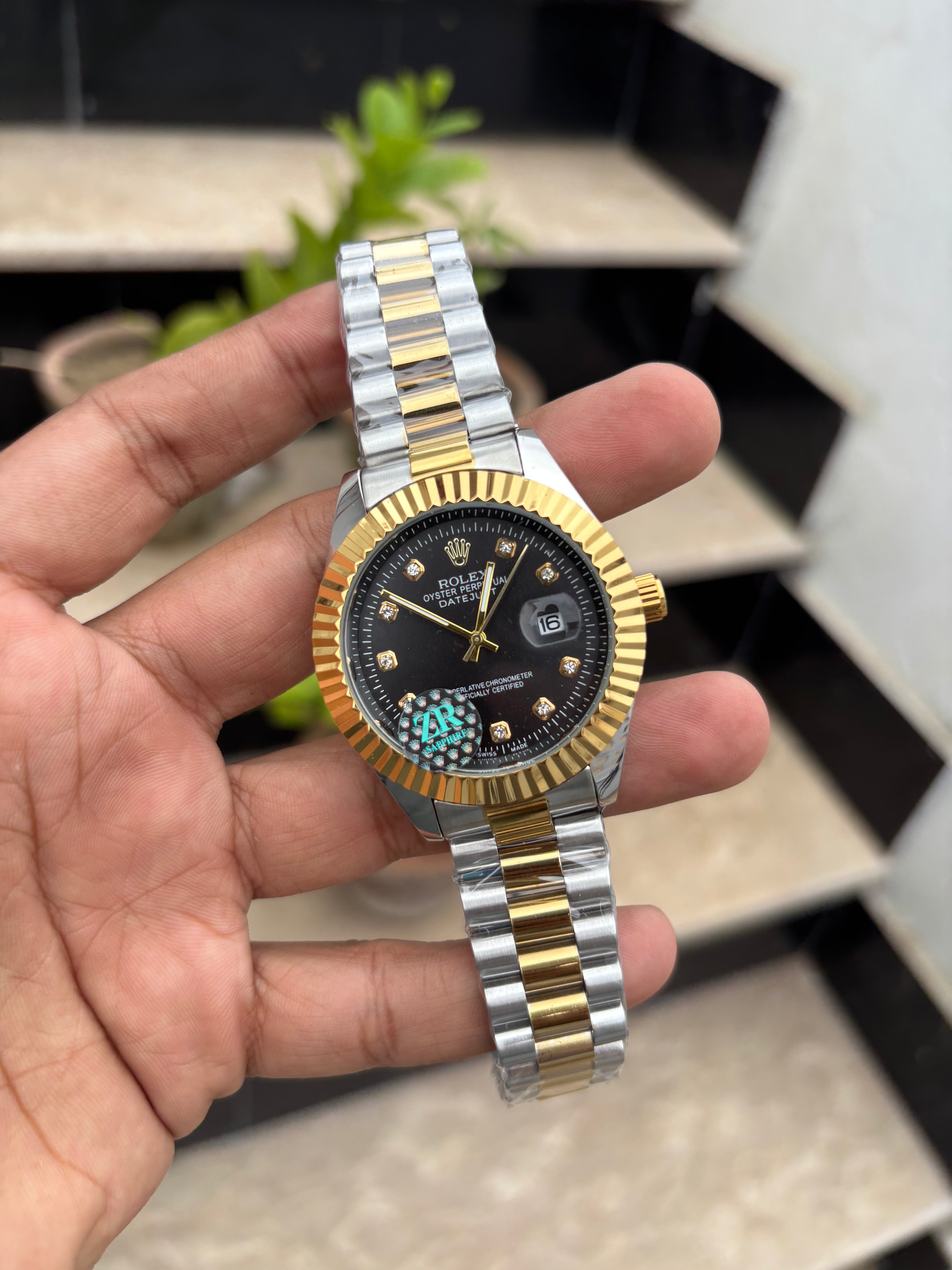 RLX Datjust President- Fluted Bezel - Two-Tone Semi-Auto (Quartz)
