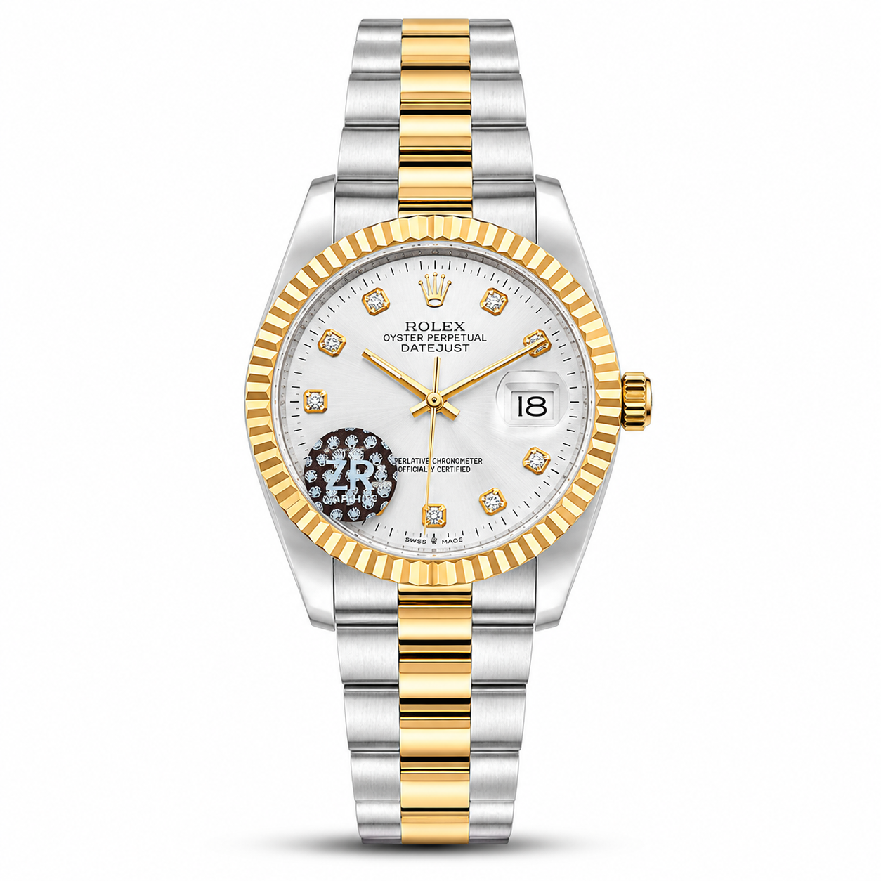 RLX Datjust President- Fluted Bezel - Two-Tone Semi-Auto (Quartz)