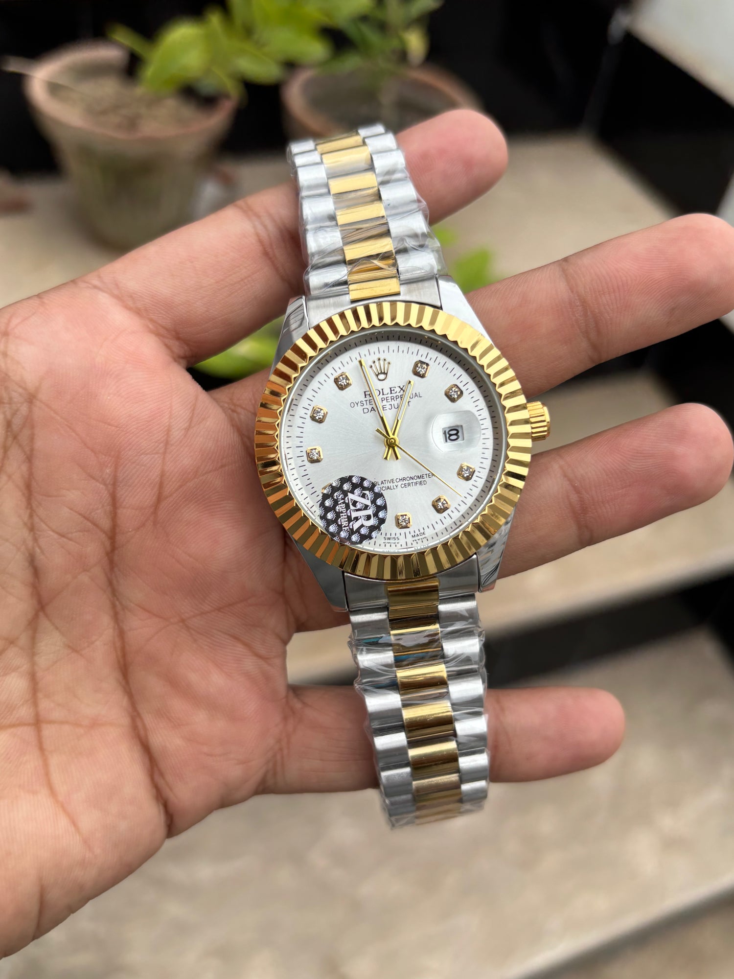 RLX Datjust President- Fluted Bezel - Two-Tone Semi-Auto (Quartz)
