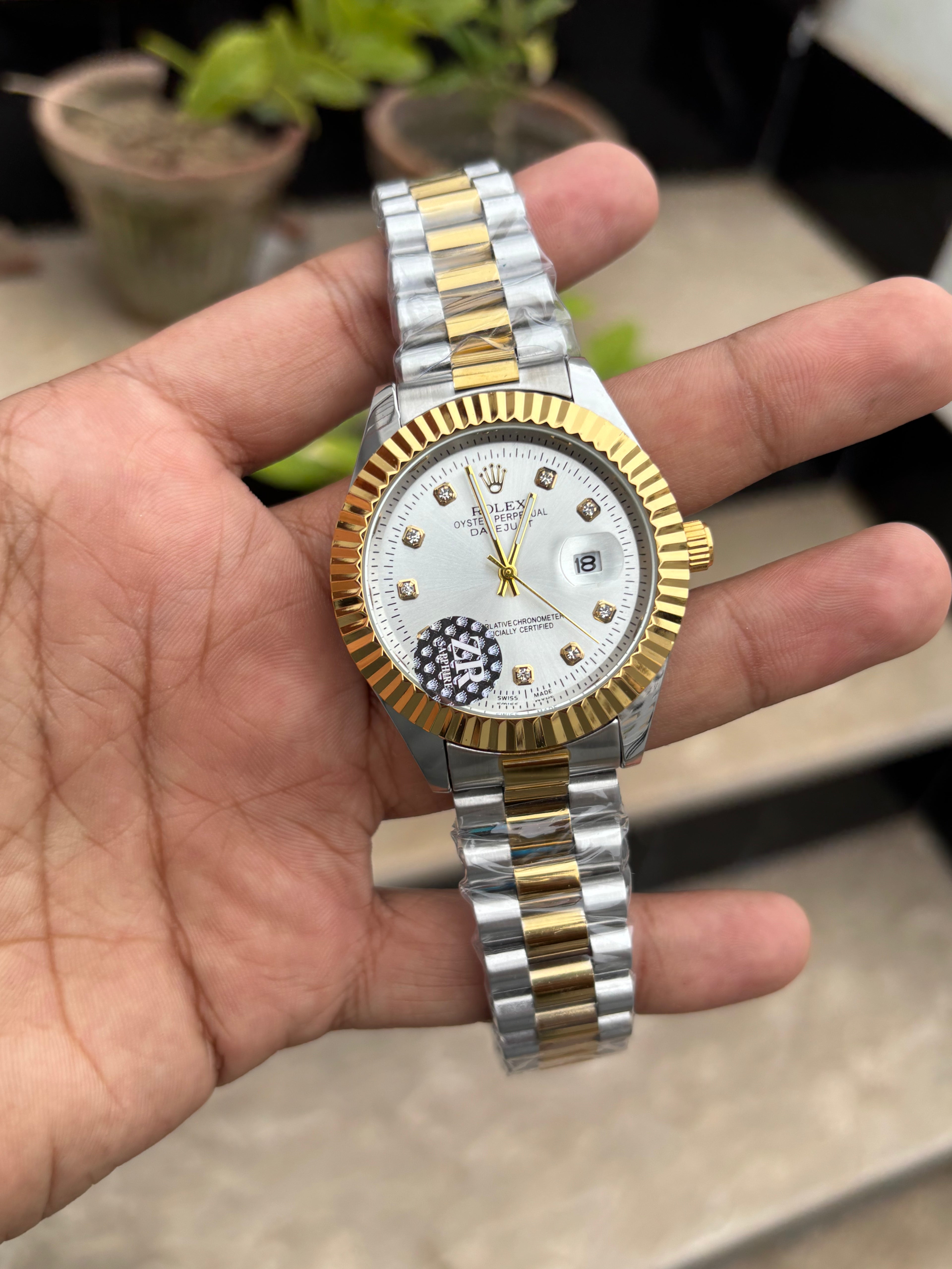 RLX Datjust President- Fluted Bezel - Two-Tone Semi-Auto (Quartz)