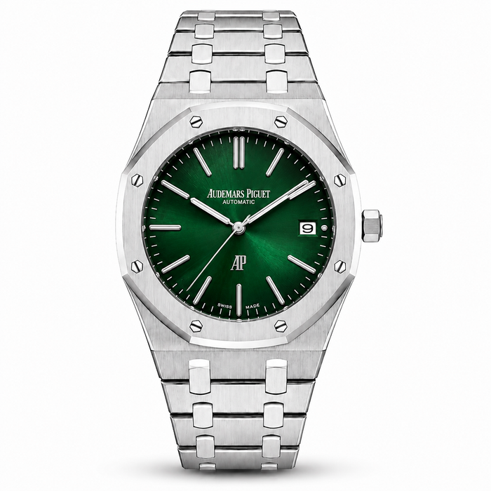 AP RYL Oak SIlver Automatic Master - Green Dial