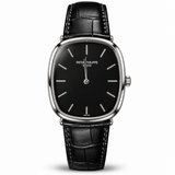 Patek Golden Ellipse Leather Straps Quartz - Silver Case