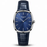 Patek Golden Ellipse Leather Straps Quartz - Silver Case