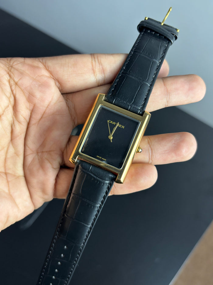 Crtr Tank Gold Case Black Straps