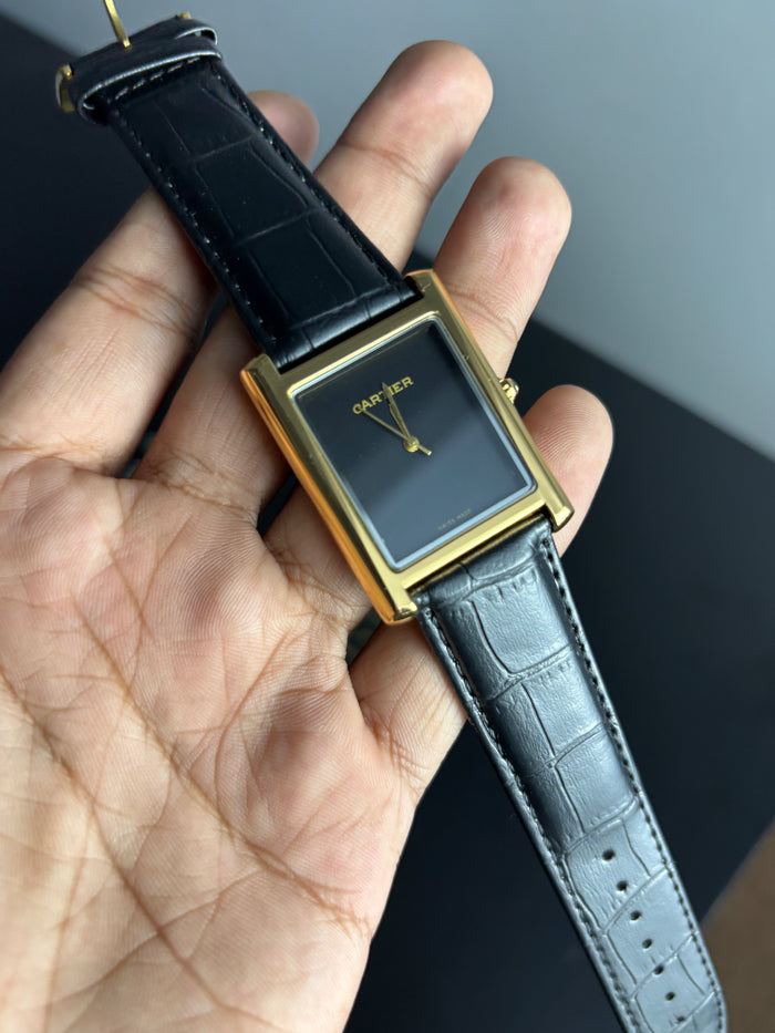Crtr Tank Gold Case Black Straps