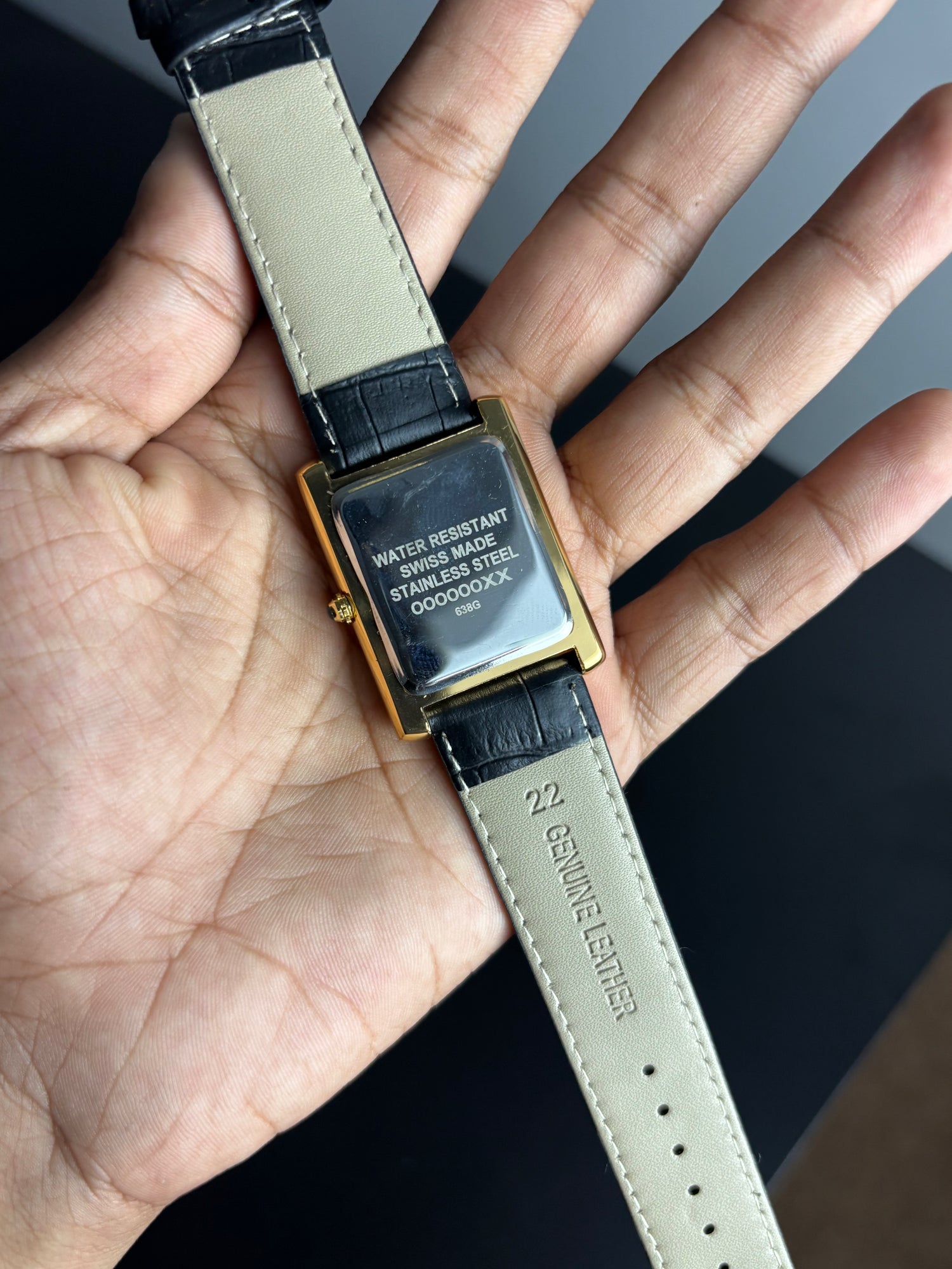 Crtr Tank Gold Case Black Straps