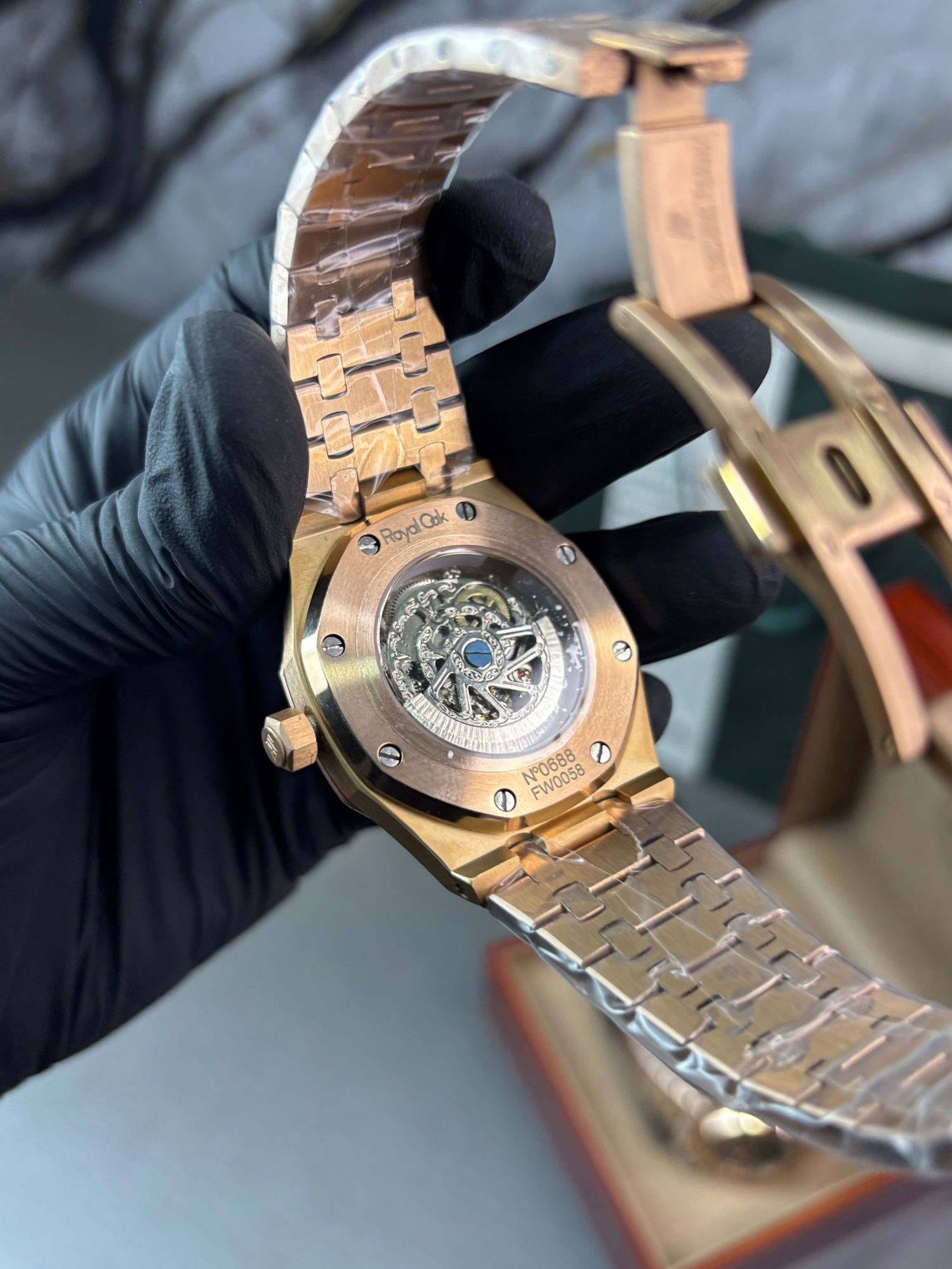 AP Royal Oak Skeleton Rose Gold