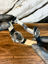 Patek Nautilus Leather Strap Master Lock - Black