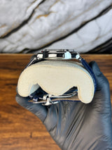Patek Nautilus Leather Strap Master Lock - Black