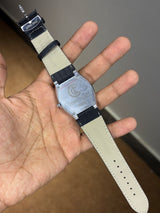 Time Craft Ultra Slim Leather Strap Watch