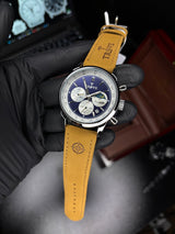 Trove Original Chronograph + Moongraph Leather Strap Watch