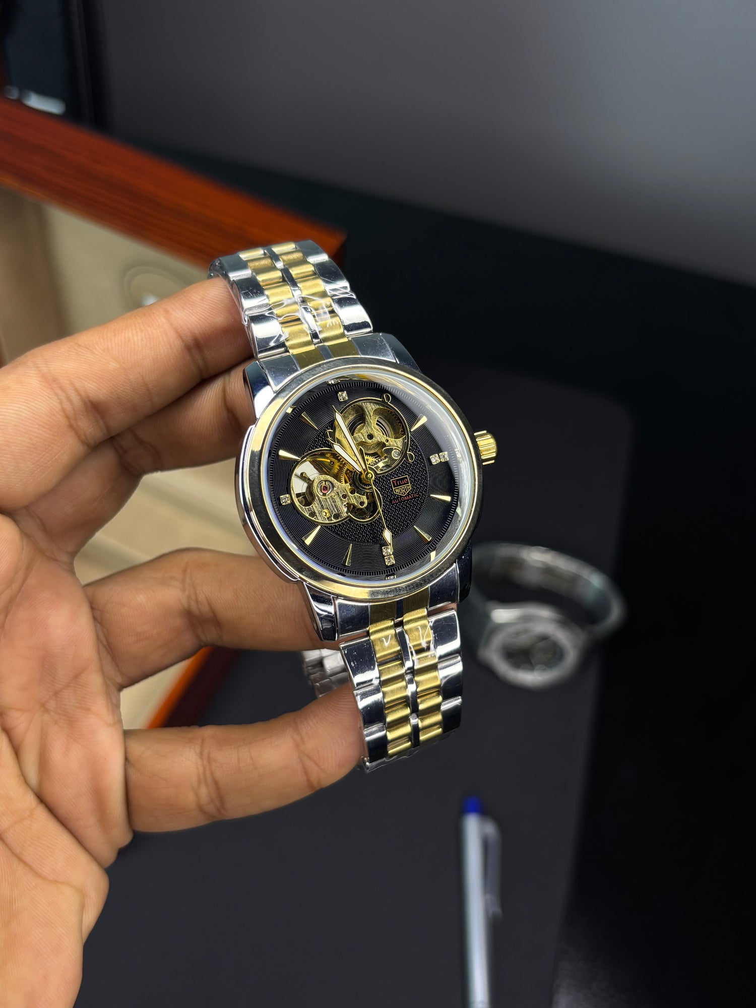 True Worth Automatic Skeleton Watch - R4053