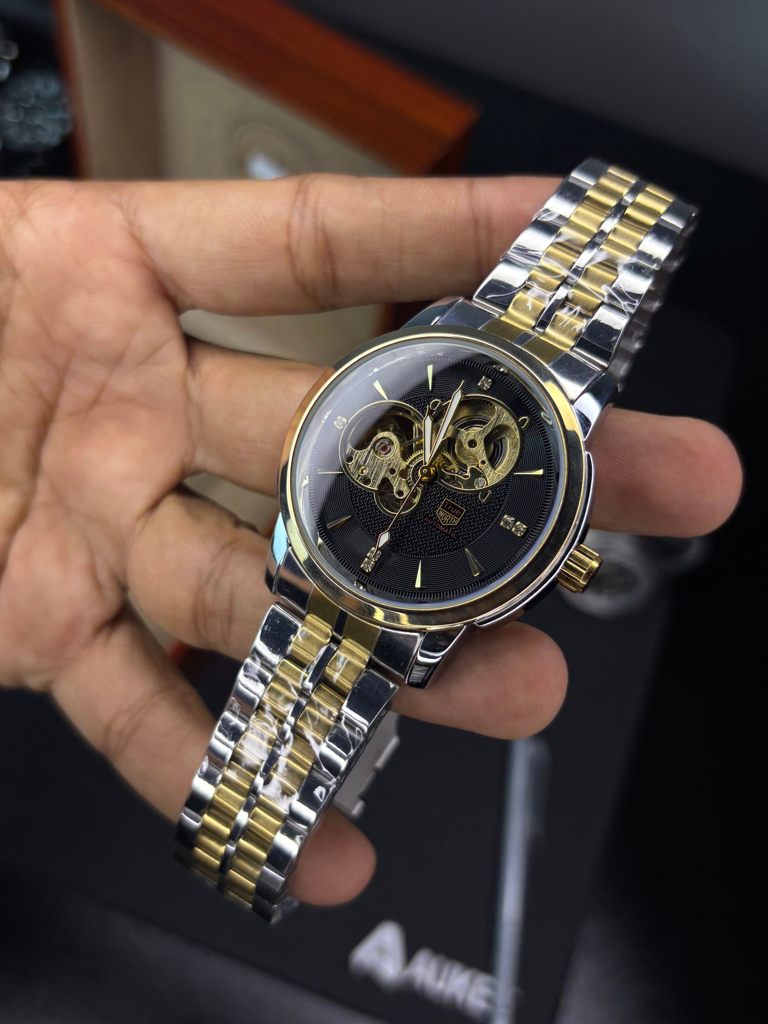 True Worth Automatic Skeleton Watch - R4053