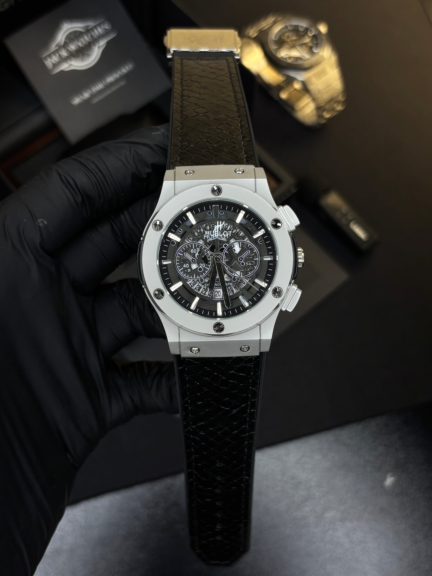 HB Classic Fusion - Snake Skin Leather Straps