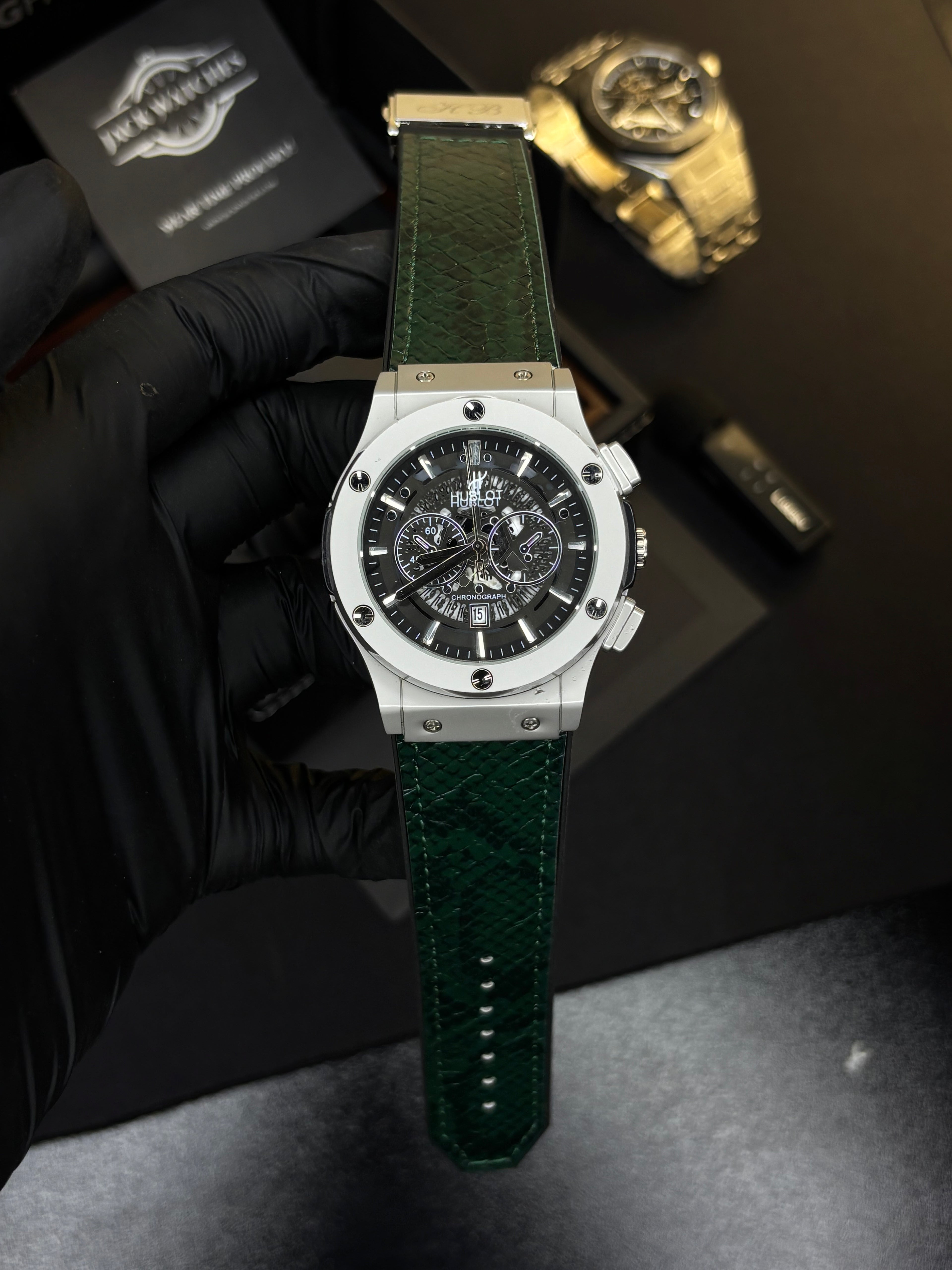 HB Classic Fusion - Snake Skin Leather Straps