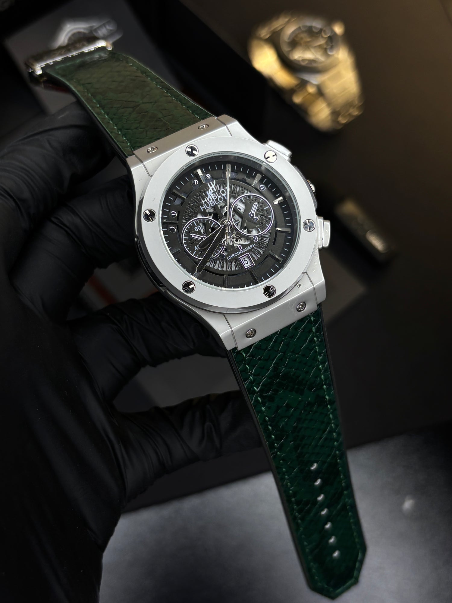 HB Classic Fusion - Snake Skin Leather Straps