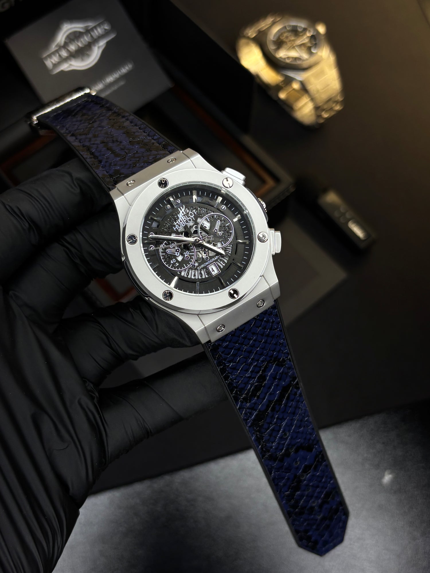 HB Classic Fusion - Snake Skin Leather Straps