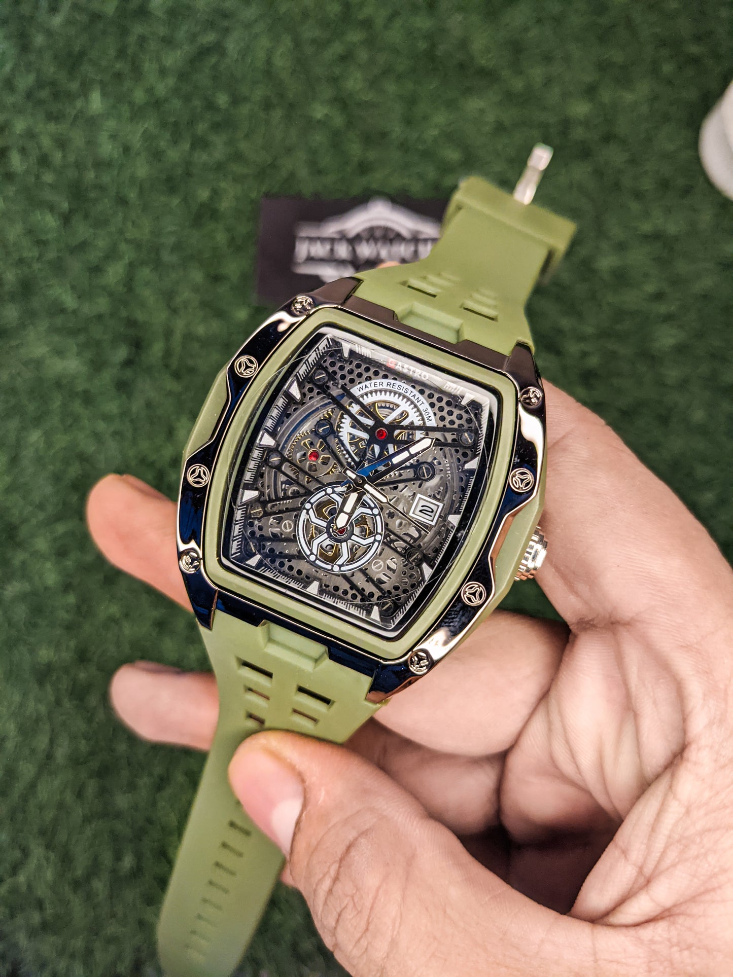 Gastro Luxirious Mechanical Style Watch - Green Color