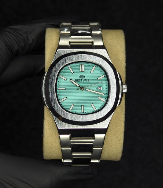 Bestwin Nautilus Date Adjust - Silver-Tiffany