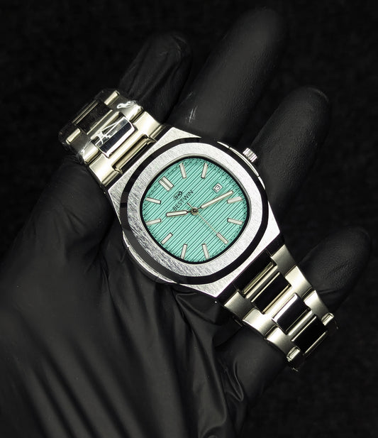 Bestwin Nautilus Date Adjust - Silver-Tiffany